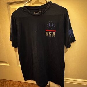 Under Armour Men's navy blue USA T-Shirt